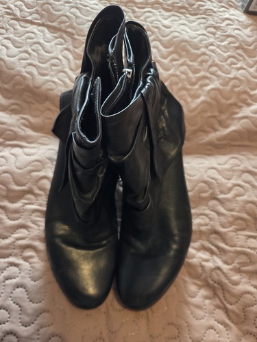 Faith black leather mid - faith, mid-calf