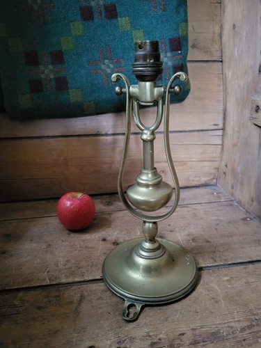 Antique brass gimbal lamp - antique, ship