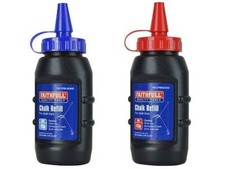 Faithfull Chalk Line Powder Refill 113g Blue / Red, FAICPBLUE4OZ / FAICPRED4OZ