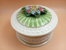 Crested China - Coloured Box with Lid - Goss .