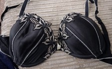 Ladies Black George Push-Up