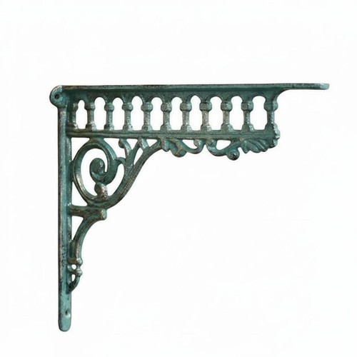 Ornate cast iron wall shelf - ornate,