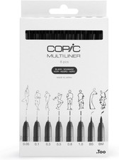 Copic Multiliner, Black, Set