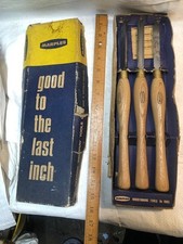 MARPLES 1005 WOOD TURNING CHISEL SET (look unused!)