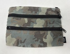 Typo Camouflage 3 Pocket Zipper Zip Pencil Pouch/Case/Bag School (L9) Stationery