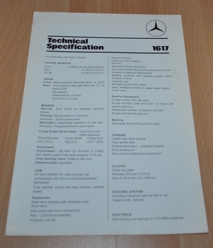 Mercedes benz 1617 - mercedes,