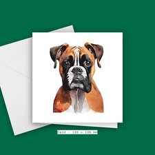 Boxer Dog Birthday Card