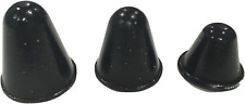 Conical Rubber Bumpers Black -