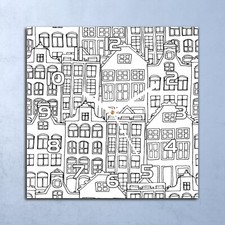Glass Clock 30x30 Wall Doodle