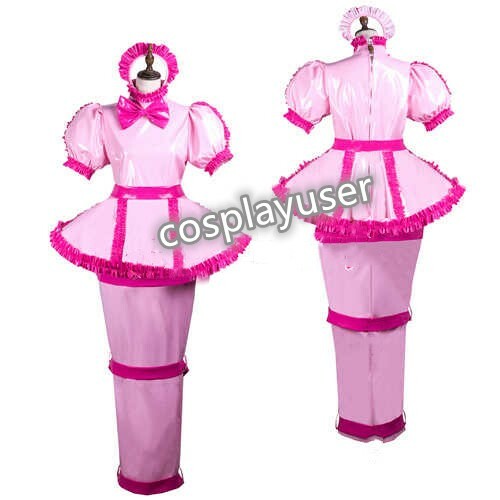 Sissy maid pvc dress - , lockable