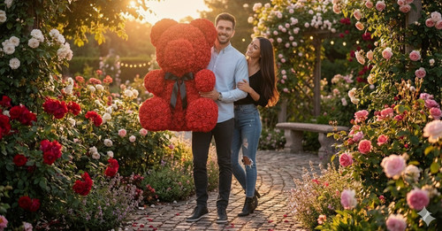 72cm giant artificial rose - giant,