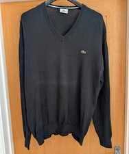 Lacoste Men's Black  V-Neck