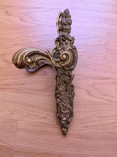 Antique brass door handles - antique,