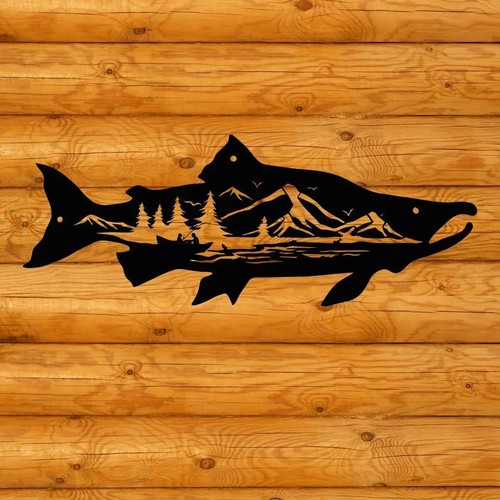Salmon fish wall - fish, with