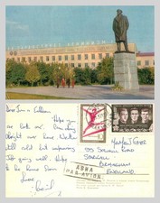 Vintage postcard statue - vintage, of