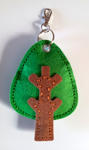 Green felt conifer - green,