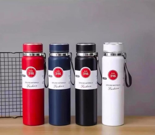 Stainless steel vacuum flask - steel,