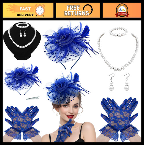 5pcs women fascinator hats - 5pcs, women's