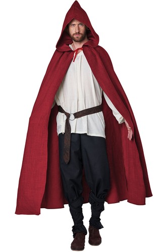 Hooded cloak adult renaissance - cloak,