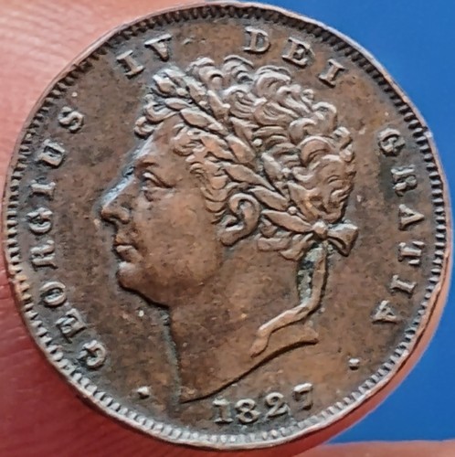 1827 king george 3 third - king, 1/3