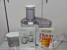 Philips Juicer HR1854 Whole Fruit Juicer + 7lbs in 7 Days Super Juice Diet Book