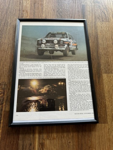 Framed 1980 rothmans mk2 ford - framed,