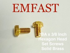 2BA X 3/8 Inch Solid Brass