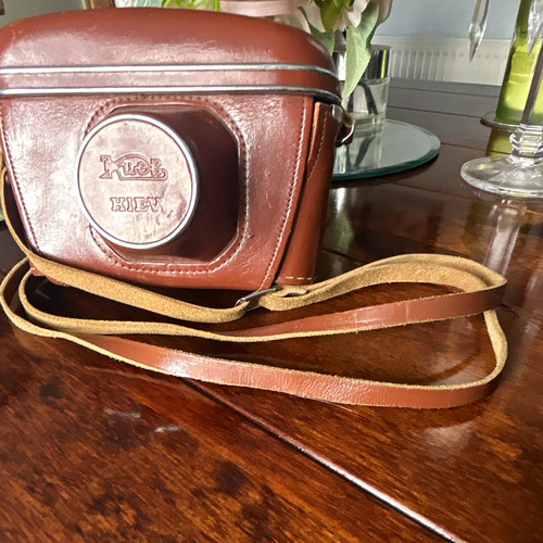 Zorki leather camera - leather,