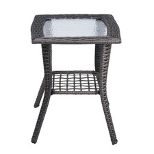 Outdoor Wicker Side Table