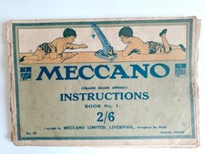 Meccano Instructions Booklet Book No. 1 No. 19 1119/15