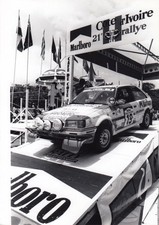 MAZDA 323 4WD RALLYE COTE D'IVOIRE RALLY 1989 WRC ORIGINAL PERIOD PHOTO FOTO 2
