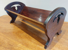 Antique mahogany inlaid book