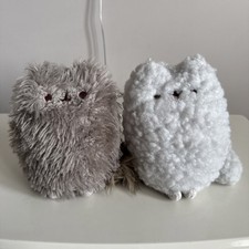 2 GUND Pusheen Cat Plush Stormy & Pip 2017 5" Set Lot Little Brother Sister 