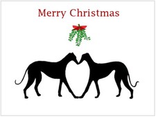 Greyhound Lurcher Whippet Xmas