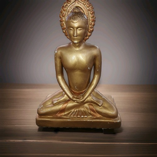 Cast resin gold buddha - cast,