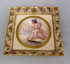 Finely Painted 19th Century Worcester Porcelain Dish Dated 1857 -Super Condition
