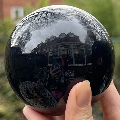 Natural black obsidian crystal - natural,