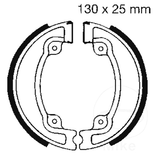 Ebc brake shoes - shoes, springs