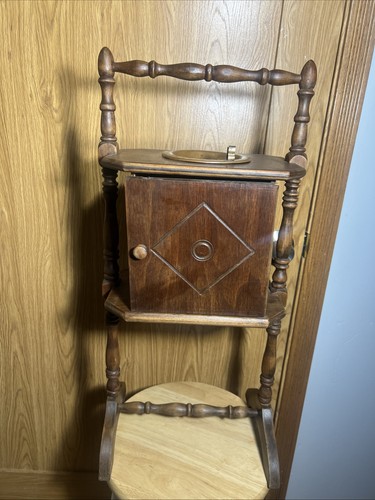 Vintage wooden smoking stand - smoking,
