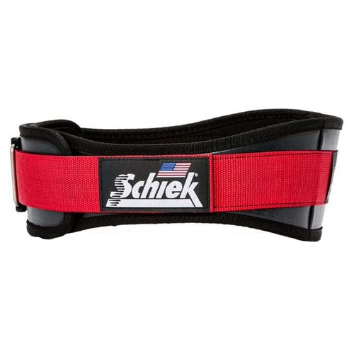 Red weightlifting belt - red,