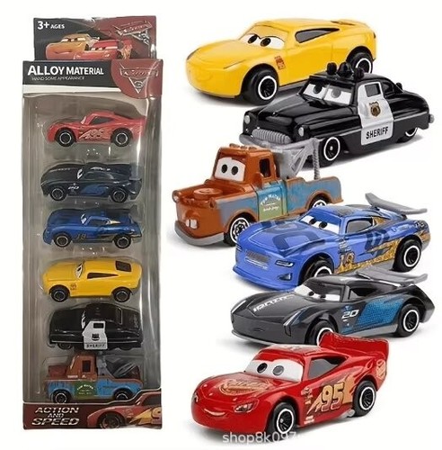 7pcs cars lightning mcqueen - cars,