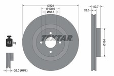 Brake Disc Textar 92146400