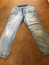 Rare Ricci stone washed mens jeans 32 regular length 32”