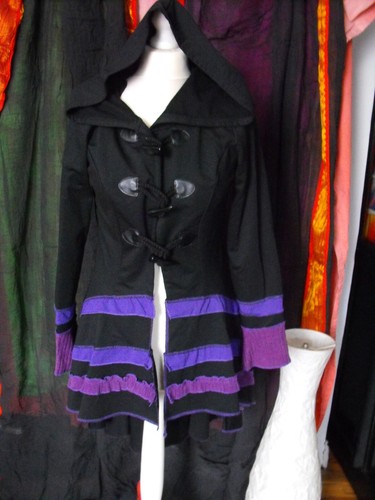 Fashion black purple pixie