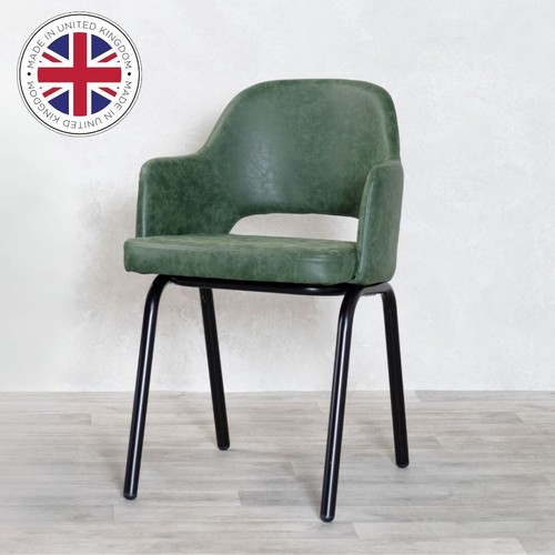 Green dining chair faux - green,