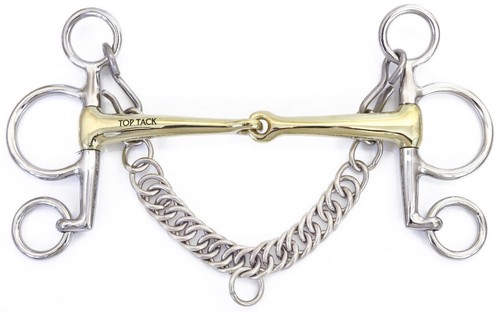 Top tack pelham german silver - pelham,