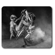 Rectangle Mouse Mat BW - Stunt