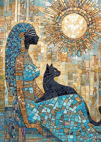 Bastet egyptian goddess - goddess, art