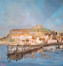 Whitby 1 Original Mixed Media Painting on Canvas  