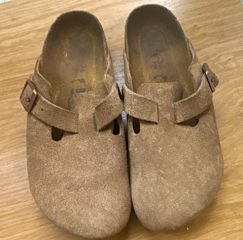 Birkenstock boston brown suede - brown,